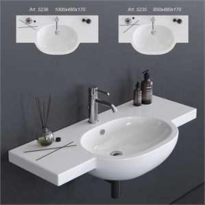 GALASSIA M2 Washbasin art 5235 art 5236